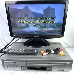 Sony SLV-D300P VCR DVD Player Combo - TESTED - W/ Original Remote And RCA Cables